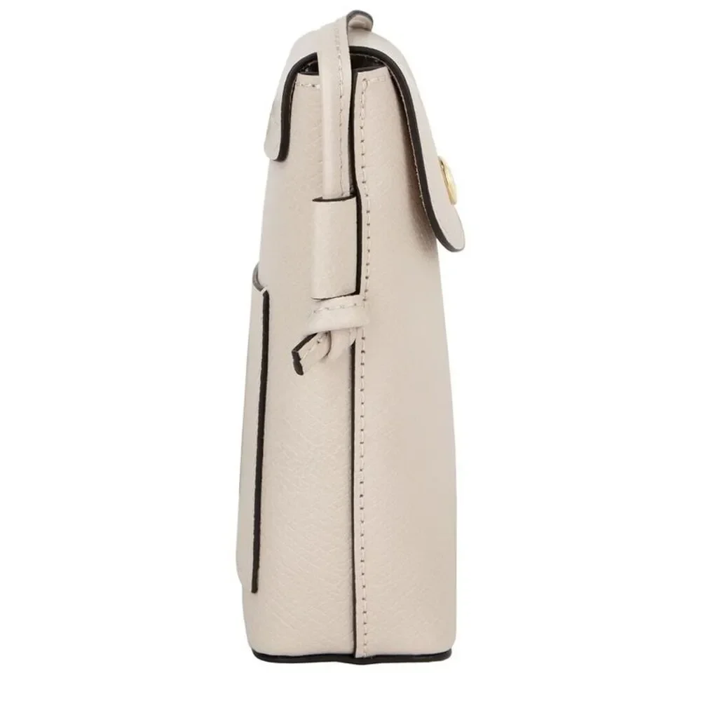 Longchamp Épure Leather Phone Case, White_3